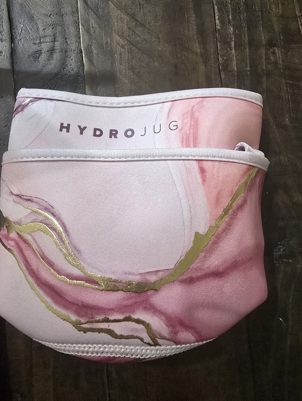 HYDROJUG Mini Insulating Sleeve Pink Gold Marble Swirl New